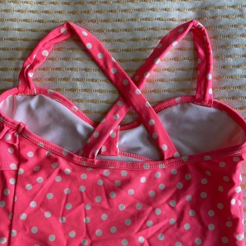 𝅺XHILARATION girls tankini size MED 7/8